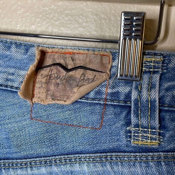 BOSS HUGO BOSS Jeans Mens Size 32 Straight Leg Light Wah Blue Distressed - Picture 4 of 14